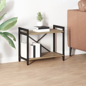 vidaXL Βιβλιοθήκη artisan δρυς 60 x 30 x 48.5 εκ Επεξεργασμένο ξύλο