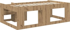 vidaXL Κρεβάτι για παιδιά με αποθηκευτικό χώρο Artisan Δρυς
