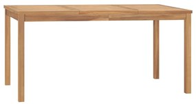 vidaXL Τραπεζαρία Κήπου 160 x 80 x 77 εκ. από Μασίφ Ξύλο Teak