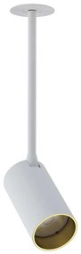 Φωτιστικό Οροφής - Σποτ Mono Surface Long S 7676 1xGU10 10W White-Gold Nowodvorski Metal, Plastic