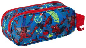 Διπλή Κασετίνα Spider-Man Κόκκινο Ναυτικό Μπλε 21 x 8 x 6 cm 3D