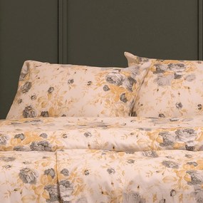 Ζεύγος Μαξιλαροθήκες Φανελένιες 53x72εκ. Peonia Grey Winter Line Mini Melinen 20004017