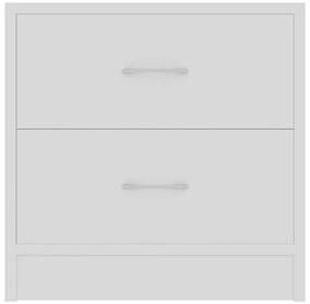 vidaXL Κομοδίνα 2 τεμ. Λευκά 40 x 30 x 40 εκ. από Επεξ. Ξύλο