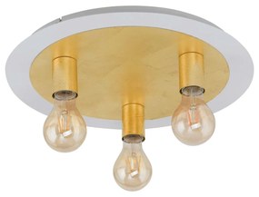 Φωτιστικό Οροφής - Πλαφονιέρα Led 97492 White - Gold Passano Eglo Metal
