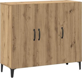 vidaXL Ντουλάπι Αρτισιανή Δρυς 90 x 34 x 80 εκ. από Επεξεργασμένο Ξύλο