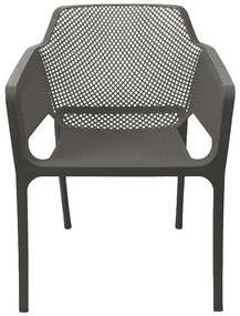 Καρέκλα - Πολυθρόνα Oviez pp σε ανθρακί απόχρωση 59x58x79 εκ. 59x58x79 εκ.