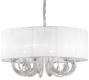 Φωτιστικό Οροφής Swan 035826 69x58/130cm 6xE14 40W White Ideal Lux