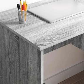vidaXL Γραφείο Γκρίζο Σονομα 90 x 49 x 75 εκ Επεξεργασμένο ξύλο