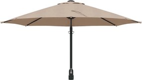 vidaXL Ομπρέλα Κήπου Taupe 248 x 248 x 148 εκ. Πολυεστέρας και Χάλυβας
