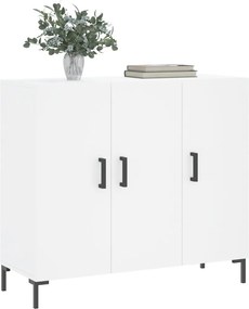 vidaXL Μπουφές Λευκός 90 x 34 x 80 εκ. από Επεξεργασμένο Ξύλο