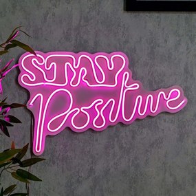 Διακοσμητικό Φωτιστικό Τοίχου Stay Positive 395NGR2520 50x31cm Led 36W Pink Wallity