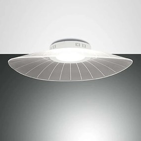 Φωτιστικό Οροφής - Πλαφονιέρα 3625-61-102 24W Led 59x43x12cm White Fabas Luce Μέταλλο, Μεθακρυλικό