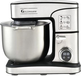 Μίξερ Goldmann GM-1115DP, 3500 W, 16 λίτρα, 6 ταχύτητες + λειτουργία παλμού, χρονοδιακόπτης, ανοξείδωτο δοχείο, LED, Ανοξείδωτο