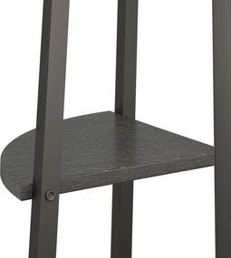 vidaXL Ραφιέρα Γωνιακή 4 Επίπεδων Μαύρη 45,5 x 31,5 x 150 εκ.