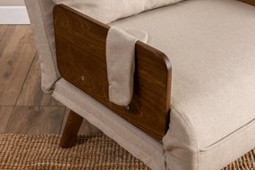 Πολυθρόνα-Κρεβάτι Κρέμα COSMO SINGLE 77x70x82