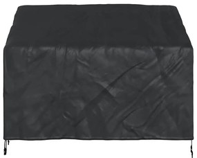 vidaXL Κάλυμμα Παγκάκι Κήπου Μαύρο 134 x 70 x 65 / 94 cm Ύφασμα 420D