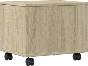 vidaXL Βάση Εκτυπωτή με Ρόδες Sonoma Δρυς 41x32x34,5 εκ.