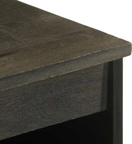 vidaXL Μπουφές Μαύρο 60x33x75 cm Μασίφ Ξύλο Μάνγκο