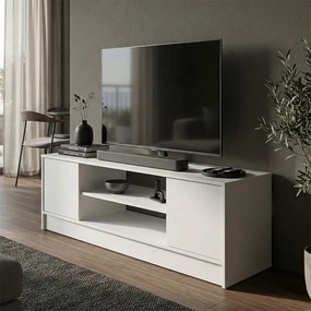 Έπιπλο τηλεόρασης Sasa pakoworld λευκό 120x35x41.5εκ