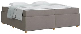 vidaXL Σκελετός Κρεβατιού Άλλο Taupe 200 x 200 cm ύφασμα
