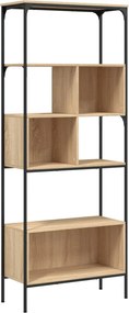 vidaXL Βιβλιοθήκη 5 Επιπέδων Sonoma Δρυς 76x33x188,5 εκ. Επεξεργ. Ξύλο