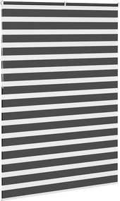 vidaXL Ζέβρα τυφλή Μαύρο Πλάτος υφάσματος 160,9 εκ. Πολυεστέρας