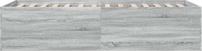 vidaXL Κρεβάτι δαπέδου Γκρι Σκυροδέματος 80 x 200 cm