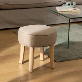 Σκαμπό (Φ35x35.2) A-S Adriel Beige 121361T