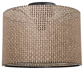 Single light Plega ceiling light brown fabric D30x21cm 30x30x21 εκ.