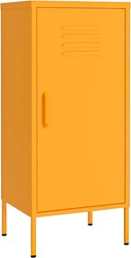 vidaXL Ντουλάπι Αποθήκευσης Μουσταρδί 42,5x35x101,5 εκ. από Ατσάλι