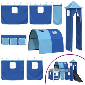 vidaXL Λευκό και Μπλε 107 x 200 εκ.