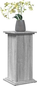 vidaXL Βάση Οθόνης με Αποθ. Γκρι Sonoma 31x30x60 εκ. Επεξεργ. Ξύλο