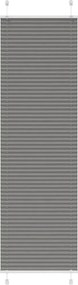vidaXL Πλισέ περσίδα Ανθρακί 55x200 cm Πλάτος υφάσματος 54,4 cm