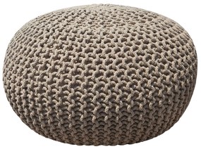 Πουφ Macrame ΚΟΜΒΟΣ με εσωτερικη γέμιση 70x70x45 Beige