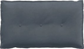 vidaXL Μαξιλάρι Πλάτης Σκούρο Γκρι 80 x 50 x 19 cm