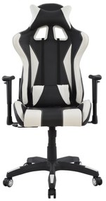 ΚΑΡΕΚΛΑ ΓΡΑΦΕΙΟΥ GAMING HM1062.04 SPEED ΜΑΥΡΟ ΛΕΥΚΟ PU 68,5x71,5x133,5 cm