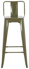 ΣΚΑΜΠΟ BAR ME ΠΛΑΤΗ ΜΕΤΑΛΛΙΚΟ MELITA-PRO HM8643.43 DARK OLIVE GREEN 42x42x100Υεκ.