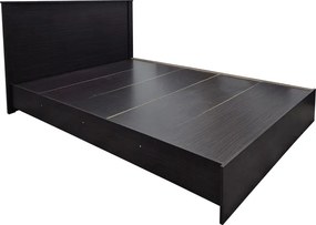 Κρεβάτι Athos pakoworld σε wenge απόχρωση 140x200εκ