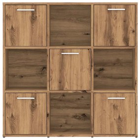 vidaXL Βιβλιοθήκη Τεχνίτης Δρυς 90x28x90 εκ. Επεξεργασμένο Ξύλο