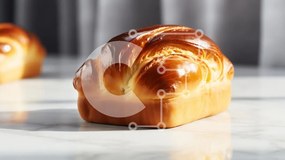 Σετ των 2 Intra Συλλεκτικό Ξύλινο Παζλ Plywood 4mm - Φρεσκοψημένο καρβέλι ψωμί Σε Ξύλινο Κουτί - Διαστάσεις: 10x10 cm – 25 κομμάτια