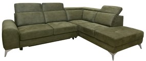 MATIS Γωνιακός καναπές με κρεβάτι Diego Πράσινο Αριστερής φορά 288x230x102εκ. MATISMM3041306