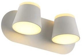 Φωτιστικό Τοίχου - Απλίκα Led V83LEDW27WH 16W 3000K 1280lm 27X12X11 White Aca Decor Metal