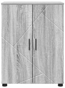 vidaXL Ντουλάπι Μπάνιου Γκρι sonoma 60 x 35 x 80 εκ Επεξεργασμένο ξύλο
