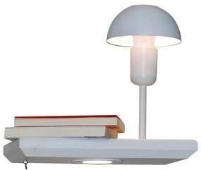 Φωτιστικό Τοίχου HL-3596 MR1 77-4411 Rowan White Homelighting Metal,Wood