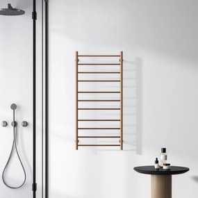 KARAG  TRUMPET Ηλεκτρικό θερμαντικό σώμα μπάνιου Rose Gold TRUMPET KARAG 100x48x10cm 110W KARAG-5206836689074