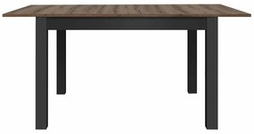 Τραπέζι Boston 481, Monastery δρυς, Μαύρο, 75x75x120cm, 29 kg, Επιμήκυνση, Πλαστικοποιημένη μοριοσανίδα | Epipla1.gr