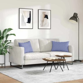 vidaXL Μαξιλάρι Καναπέ 2 pcs Μπλε τζην 60 x 40 cm ύφασμα