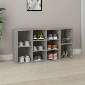 vidaXL Παπουτσοθήκη Γκρι Sonoma 103x30x54,5 εκ. από Επεξεργασμένο Ξύλο