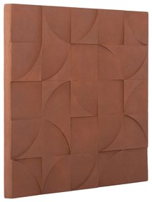 ΠΙΝΑΚΑΣ ΤΕΤΡΑΓΩΝΟΣ ΣΕΙΡΑ SANTORINI HM4524 MDF ΣΕ ΚΑΦΕ ΧΡΩΜΑ 80x5(πάχος)x80Υεκ. - HM4524