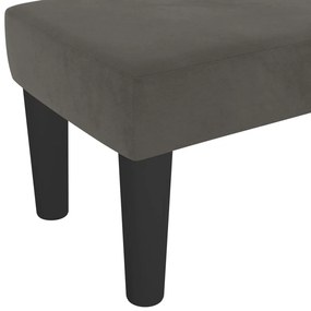 vidaXL Πάγκος Σκούρο Γκρι 100x30x30 εκ. Βελούδινος